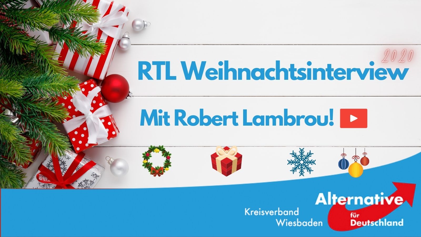 Im RTL Weihnachtsinterview 2020: Robert Lambrou
