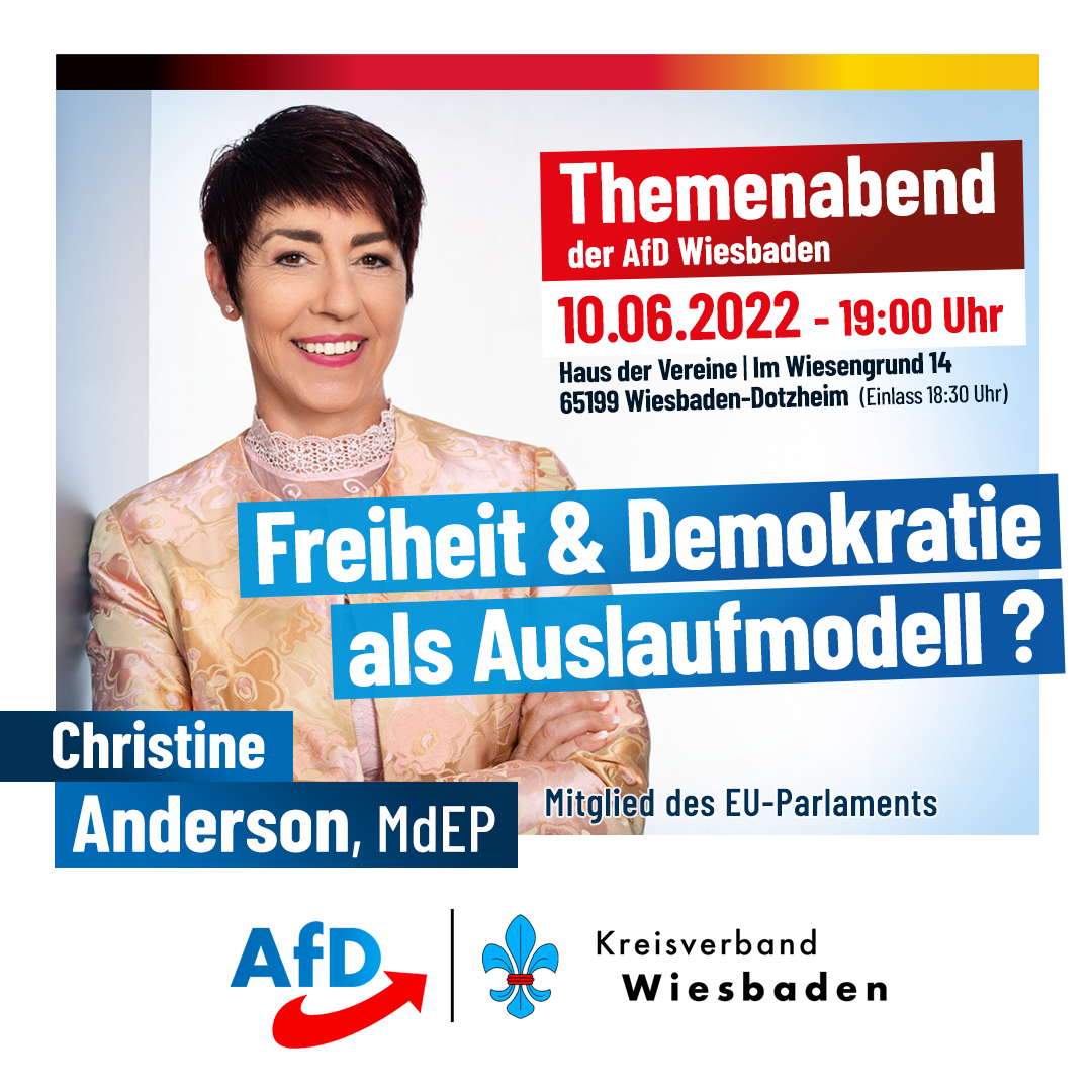 Christine Anderson in Wiesbaden – Freiheit & Demokratie als Auslaufmodell?