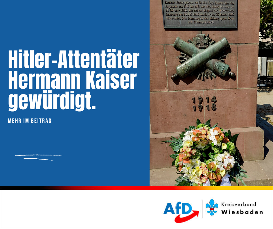 Hitler-Attentäter Hermann Kaiser gewürdigt